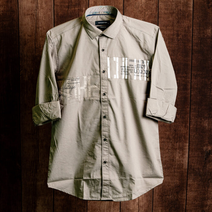 Urban Vintage Olive Brown Casual Shirt