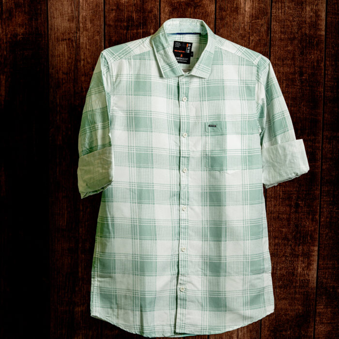 Classic Mint Check Cotton Shirt