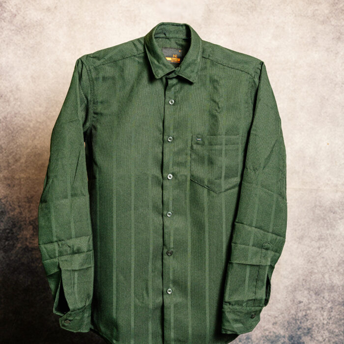 Evergreen Textured Weave Shirt
