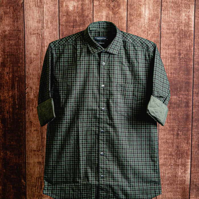 Forest Check Green Casual Shirt