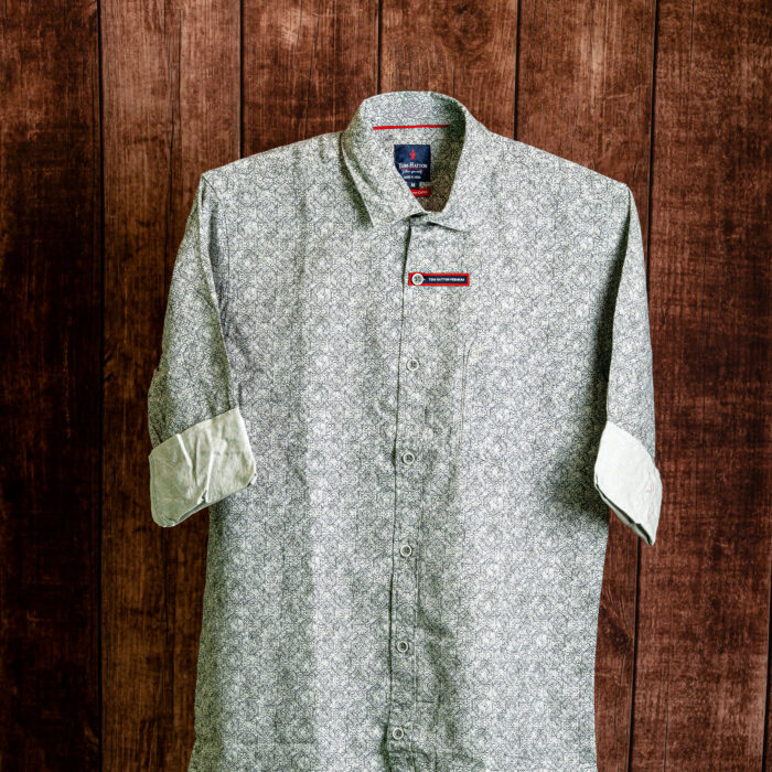 Sage Paisley Print Casual Shirt