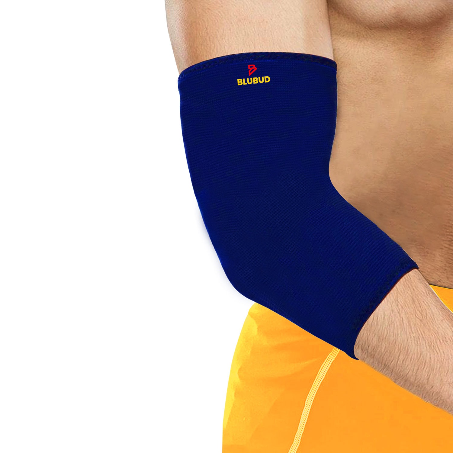 BLUBUD elastic elbow support sleeve compression elbow brace for pain relief elbow support size chart measurement guide