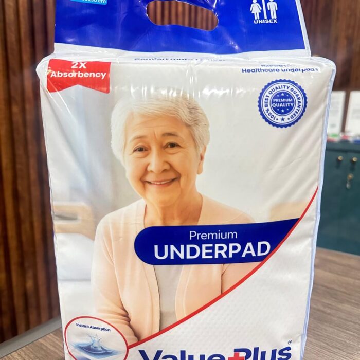 ValuePlus Premium Disposable Underpad 60x90 cm 2X Absorbency Pack of 10